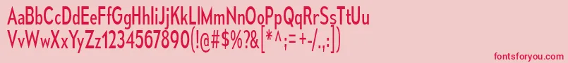 MesmerizeCdBk-Schriftart – Rote Schriften auf rosa Hintergrund