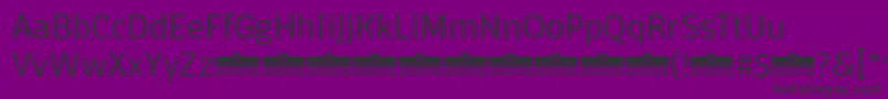 DomotikaLightTrial Font – Black Fonts on Purple Background