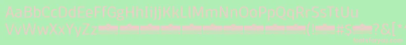 DomotikaLightTrial Font – Pink Fonts on Green Background