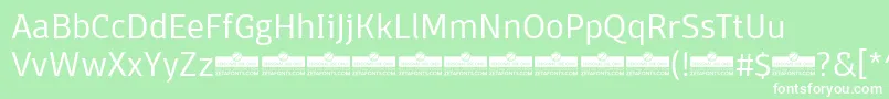 DomotikaLightTrial Font – White Fonts on Green Background