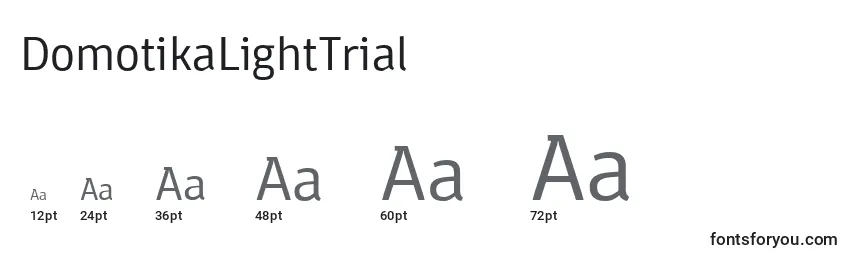 DomotikaLightTrial Font Sizes