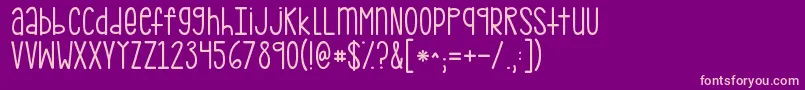 Kgpdxbridgetown Font – Pink Fonts on Purple Background
