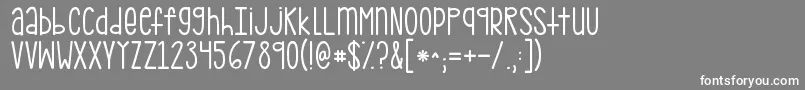 Kgpdxbridgetown Font – White Fonts on Gray Background