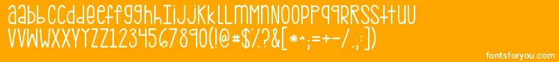 Kgpdxbridgetown Font – White Fonts on Orange Background