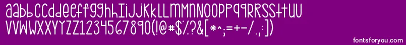 Kgpdxbridgetown Font – White Fonts on Purple Background