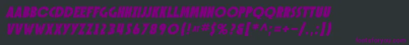 SfSpeakeasyOblique Font – Purple Fonts on Black Background