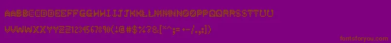 Jetpackjoe Font – Brown Fonts on Purple Background