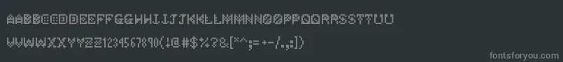 Fonte Jetpackjoe – fontes cinzas em um fundo preto
