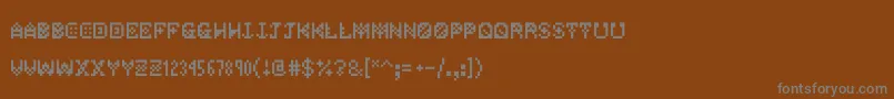 Шрифт Jetpackjoe – серые шрифты на коричневом фоне