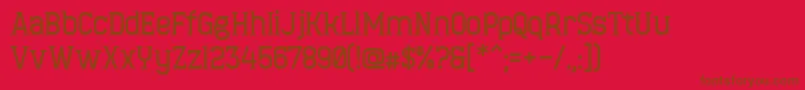 MinaeffEctBold Font – Brown Fonts on Red Background
