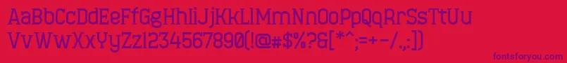 fuente MinaeffEctBold – Fuentes Moradas Sobre Fondo Rojo