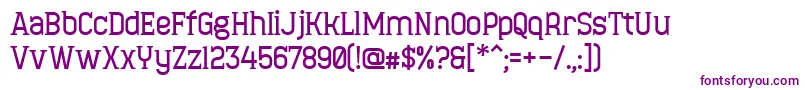 MinaeffEctBold Font – Purple Fonts on White Background