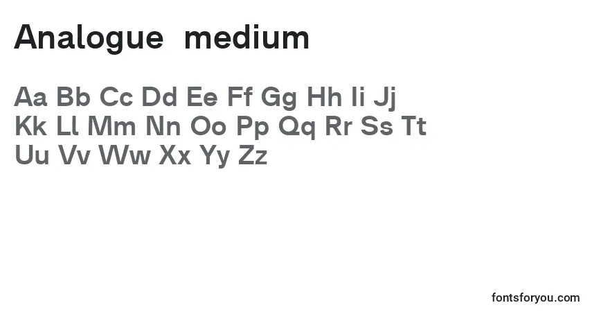 Шрифт Analogue65medium (83968) – алфавит, цифры, специальные символы