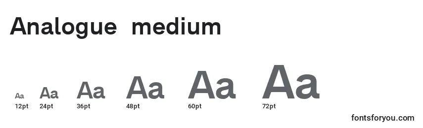 Rozmiary czcionki Analogue65medium (83968)