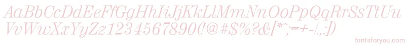 ValenciaserialLightItalic Font – Pink Fonts