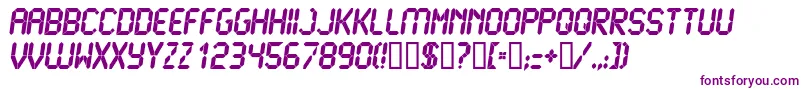 LiquidcrystalExbolditalic Font – Purple Fonts on White Background