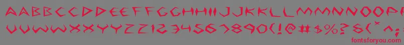 ArgosyExpanded Font – Red Fonts on Gray Background