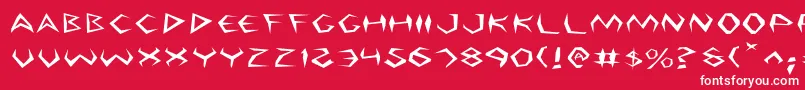 ArgosyExpanded Font – White Fonts on Red Background