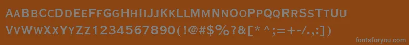 CopperplateGothicLtThirtyBc Font – Gray Fonts on Brown Background