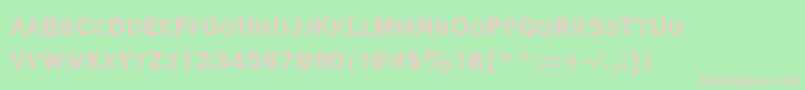 CopperplateGothicLtThirtyBc Font – Pink Fonts on Green Background