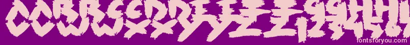 Шрифт Rush – розовые шрифты на фиолетовом фоне