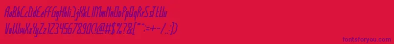 HumanAlterEgoItalic Font – Purple Fonts on Red Background