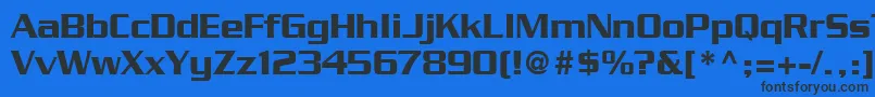 BoostSsi Font – Black Fonts on Blue Background