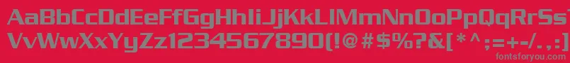 Шрифт BoostSsi – серые шрифты на красном фоне