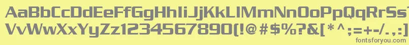 Weitere Informationen zur BoostSsi-Schriftart BoostSsi-Schriftart – Graue Schriften auf gelbem Hintergrund