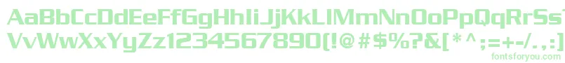 Шрифт BoostSsi – зелёные шрифты