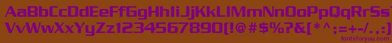 BoostSsi Font – Purple Fonts on Brown Background