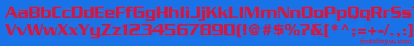 BoostSsi Font – Red Fonts on Blue Background