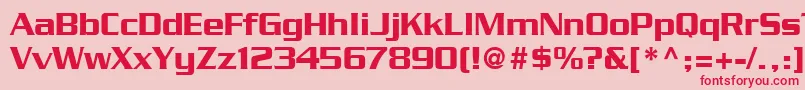 BoostSsi Font – Red Fonts on Pink Background