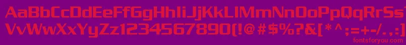 BoostSsi Font – Red Fonts on Purple Background