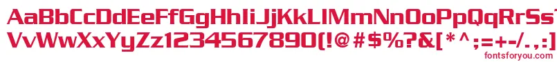 BoostSsi Font – Red Fonts on White Background