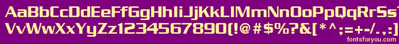 BoostSsi Font – Yellow Fonts on Purple Background