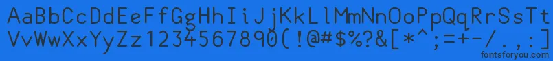 Classcoder Font – Black Fonts on Blue Background
