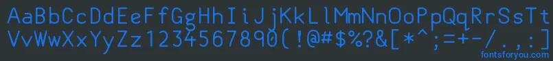 Classcoder Font – Blue Fonts on Black Background