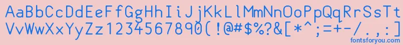 Classcoder Font – Blue Fonts on Pink Background
