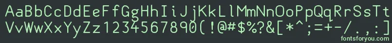 fuente Classcoder – Fuentes Verdes Sobre Fondo Negro