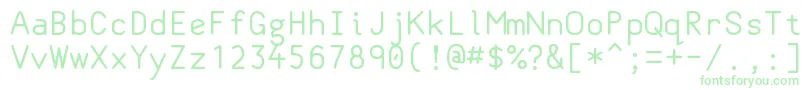 Classcoder Font – Green Fonts on White Background