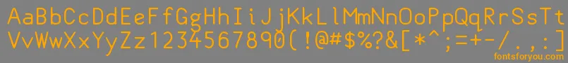 More about Classcoder Font Classcoder Font – Orange Fonts on Gray Background