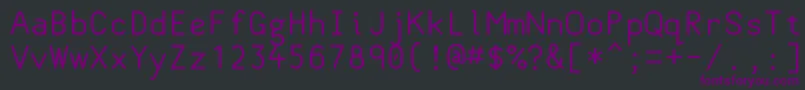 Classcoder Font – Purple Fonts on Black Background