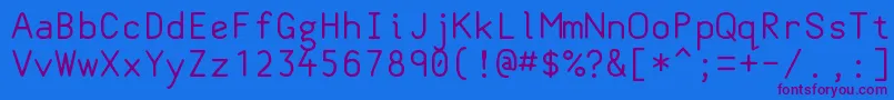 Classcoder Font – Purple Fonts on Blue Background