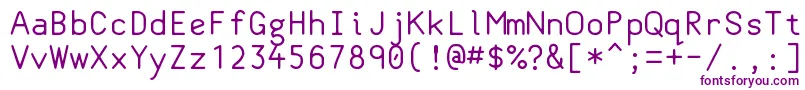 Classcoder Font – Purple Fonts on White Background