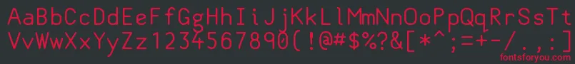 Classcoder Font – Red Fonts on Black Background