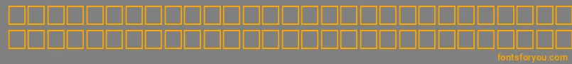 McsHor1SINormal2000 Font – Orange Fonts on Gray Background