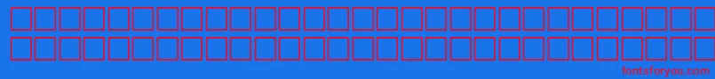 McsHor1SINormal2000 Font – Red Fonts on Blue Background