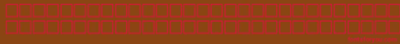 McsHor1SINormal2000 Font – Red Fonts on Brown Background