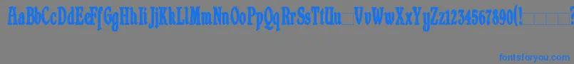 ShrewsburyCondensedBold Font – Blue Fonts on Gray Background